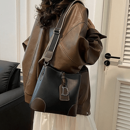 LuxeCarry - Elegante Leren Schoudertas met Veel Ruimte