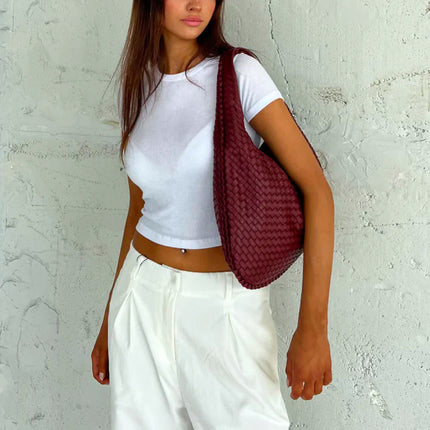 WeaveLux - Elegante Grote Dames Schoudertas