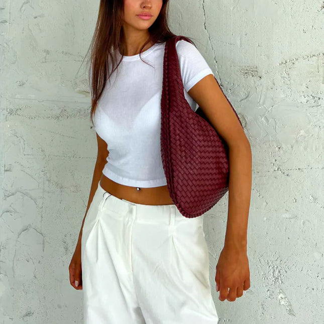 WeaveLux - Elegante Grote Dames Schoudertas