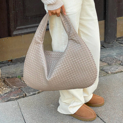 WeaveLux Bag - Elegante Dames Schoudertas met Ruimte