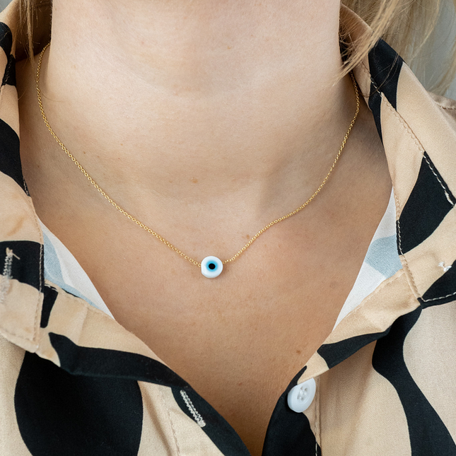 Shiny Nazar Necklace - Amira Collection