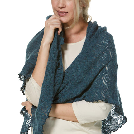 SoftWeave Scarf - Elegant Ajour Strick in Lichte Stof