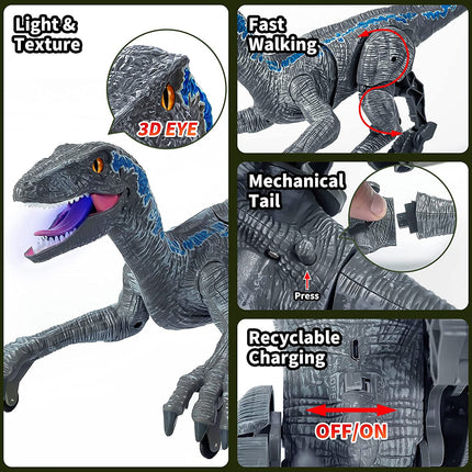 DinoMotion – Realistische Velociraptor met Afstandsbediening