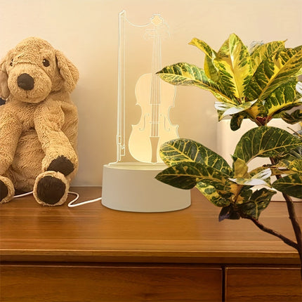 MelodyGlow Lamp - 3D Cello LED Tafellamp