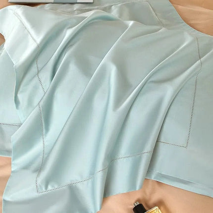 Dream Peach Blue – Luxe Dekbedovertrek Set