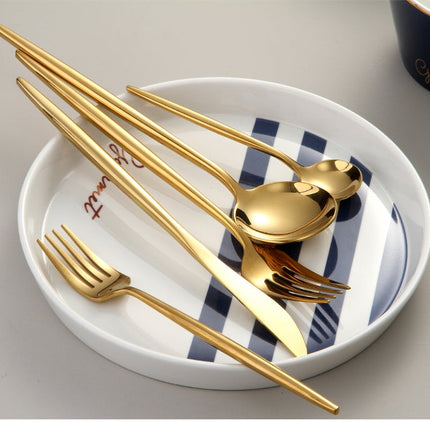 RoyalGlimmer Gouden Bestekset - Gouden Bestekset voor een Luxueuze Tafelsetting