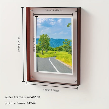 AcrylicFrame – Modern Verticaal Fotolijst voor Tafel en Muur