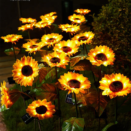 SolarBloom – Realistische Zonnebloem Tuinlamp voor Buiten