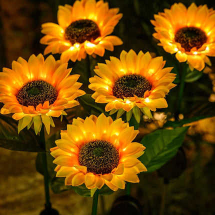 SolarBloom – Realistische Zonnebloem Tuinlamp voor Buiten