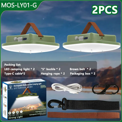 PowerGlow – Oplaadbare LED Campinglamp met Magneten