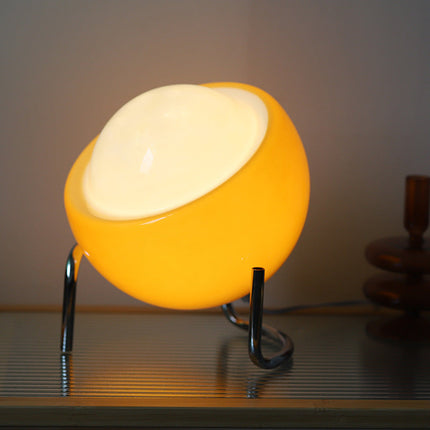 RetroGlow - Scandinavische Glas Tafellamp voor Sfeer