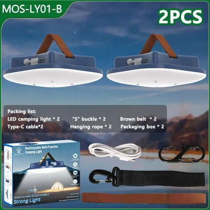 PowerGlow – Oplaadbare LED Campinglamp met Magneten
