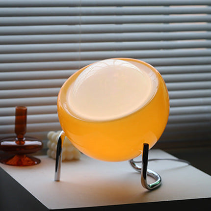 RetroGlow - Scandinavische Glas Tafellamp voor Sfeer