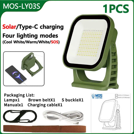 PowerGlow – Oplaadbare LED Campinglamp met Magneten