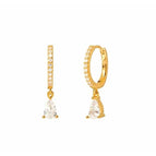 Goud / Moderne CZ Hoop