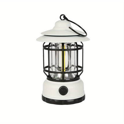 RetroGlow Lamp – Dimbare Oplaadbare LED Buitenverlichting