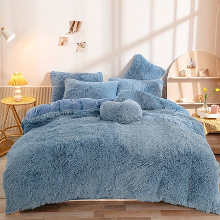 Ultrazachte Pluche Dekbedovertrek Set met Rits - Luxe & Comfort