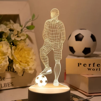 SportVision - 3D LED Voetbal Nachtlamp