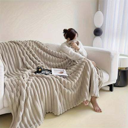 LuxeFleece – Elegante Franse Stijl Deken voor Comfort