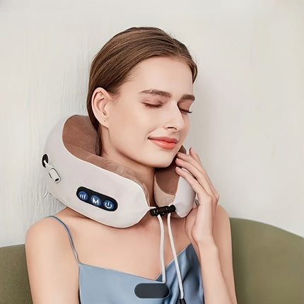CushionCraft - Luxe U-vormig Nekkussen voor Optimale Comfort