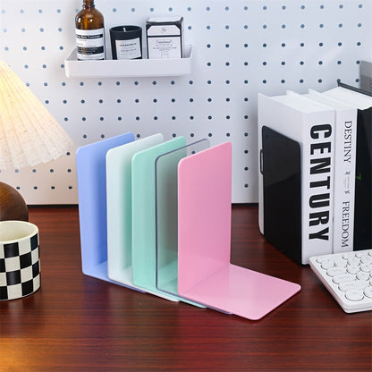 ClearStand - Elegante Transparante Boekensteunen Set van 2