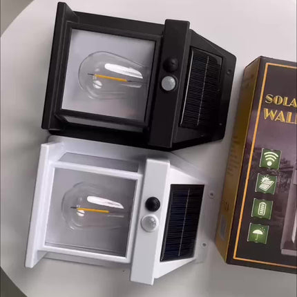 SolarGlow Wall Lamp - Zonne-energie Bewegingssensor LED