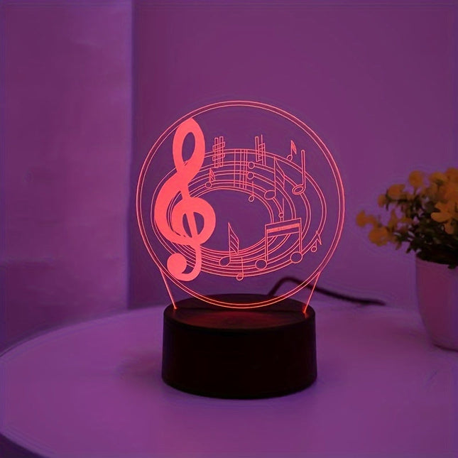 MelodyGlow Lamp - USB Tafellamp met Muzieknoten