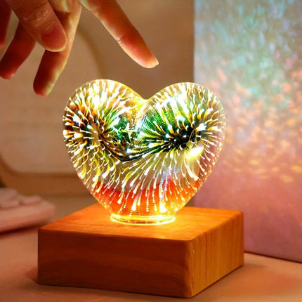 FireworkLight - 3D LED Hartlamp voor Romantisch Sfeerverlichting