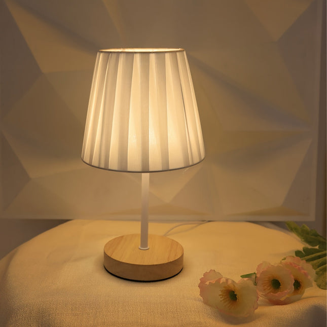 NordicLume - Elegante Houten Tafellamp met USB