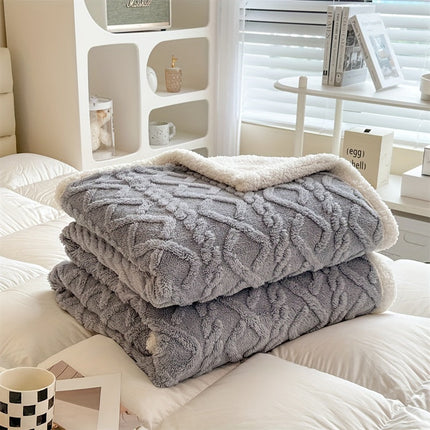 Vintage Luxe Dubbelzijdige Fleece Deken - Onmisbaar voor Winter