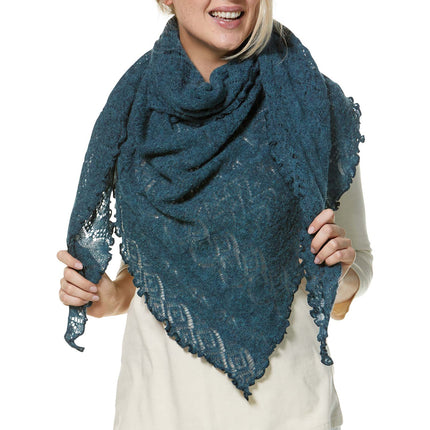 SoftWeave Scarf - Elegant Ajour Strick in Lichte Stof