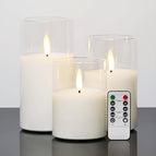 Witte set met drie banden voor afstandsbediening