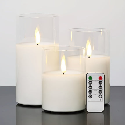 GlowLights – Set van 3 LED Kaarsen met Afstandsbediening