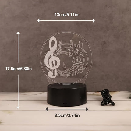 MelodyGlow Lamp - USB Tafellamp met Muzieknoten