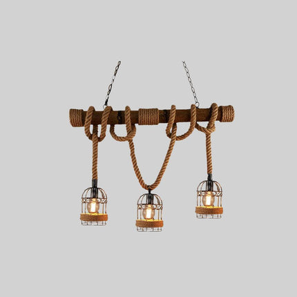 AlessioGlow - Luxe Retro Houten en Metaal Hanglamp