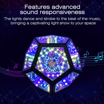 InfinityGlow – 3D Kleurrijke Dodecaëder Lamp met RGB Verlichting