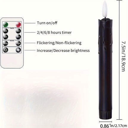 FlickerGlow - Realistische Vlamloze LED Kaarsen met Afstandsbediening