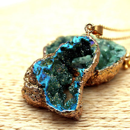 Gaia Natuurlijke Kristallen Geode Hangdecoratie