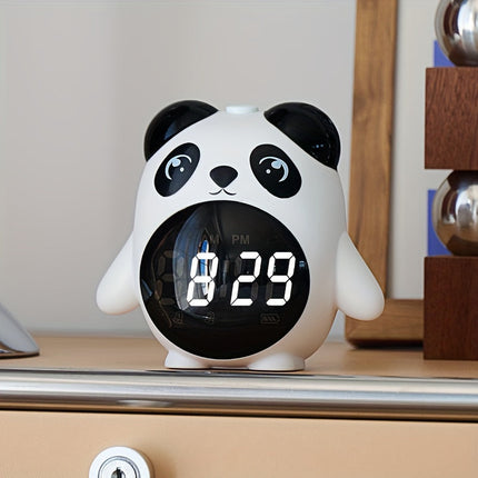 PandaGlow Clock - Schattige Oplaadbare Wekker met Temperatuur