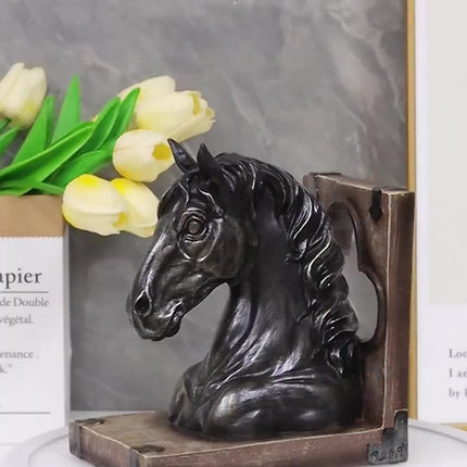 HorseHead - Stijlvolle Boekensteun in Dierenvorm