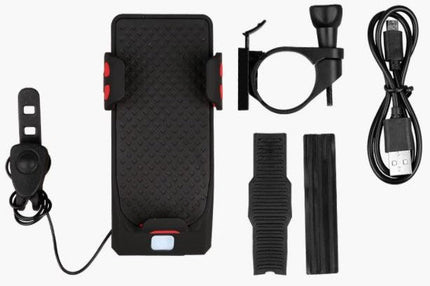 RideGuard - 4-in-1 Fiets Telefoonhouder met Powerbank