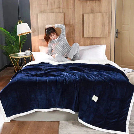 Finley - Luxe Fluweelachtige Fleece Deken voor Warme Avonden
