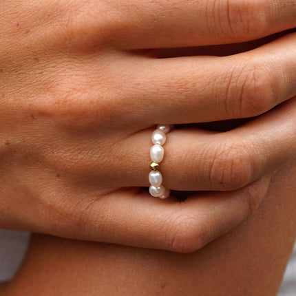 Elegante Oceaan Parel Ring voor Dames - Unieke Parelsieraden
