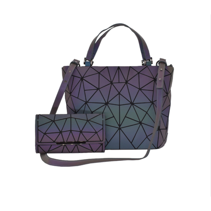 GinaGlow - Geometrische Glow-in-the-Dark Rugtas
