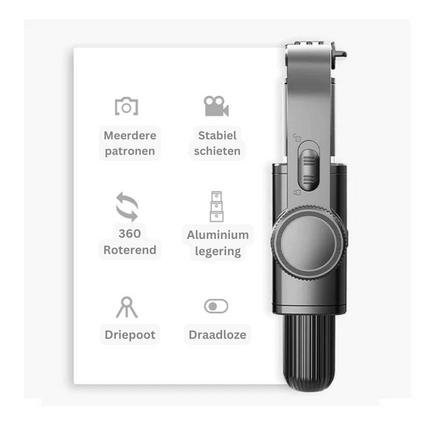 ProStabilizer - Premium Bluetooth Stabilisator voor Mobiele Fotografie
