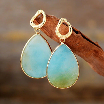 Amara Earrings – Tropische Amazoniet Sieraden