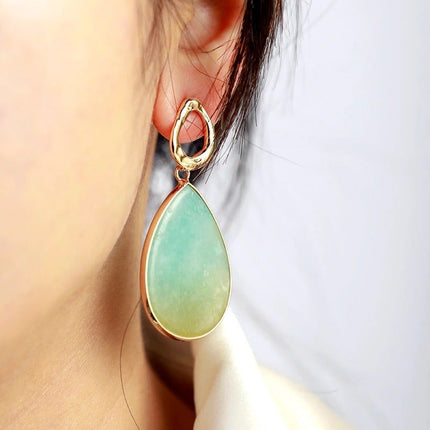 Amara Earrings – Tropische Amazoniet Sieraden