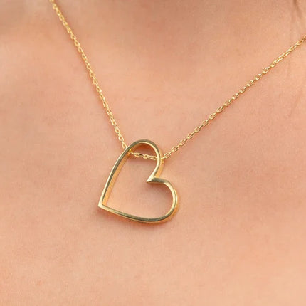 BoldHeart Ketting – Elegante Open Hart Hanger