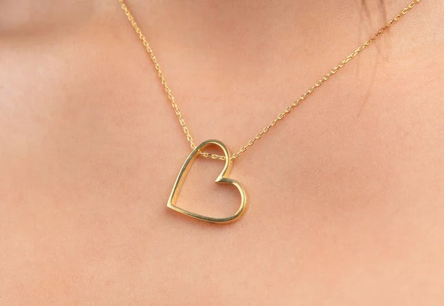 BoldHeart Ketting – Elegante Open Hart Hanger