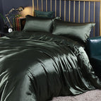 Smaragdgroen / 150cm hoeslaken + Dekbed 200x 230cm + 2x kussensloop